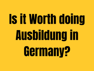 Is it Worth doing Ausbildung in Germany